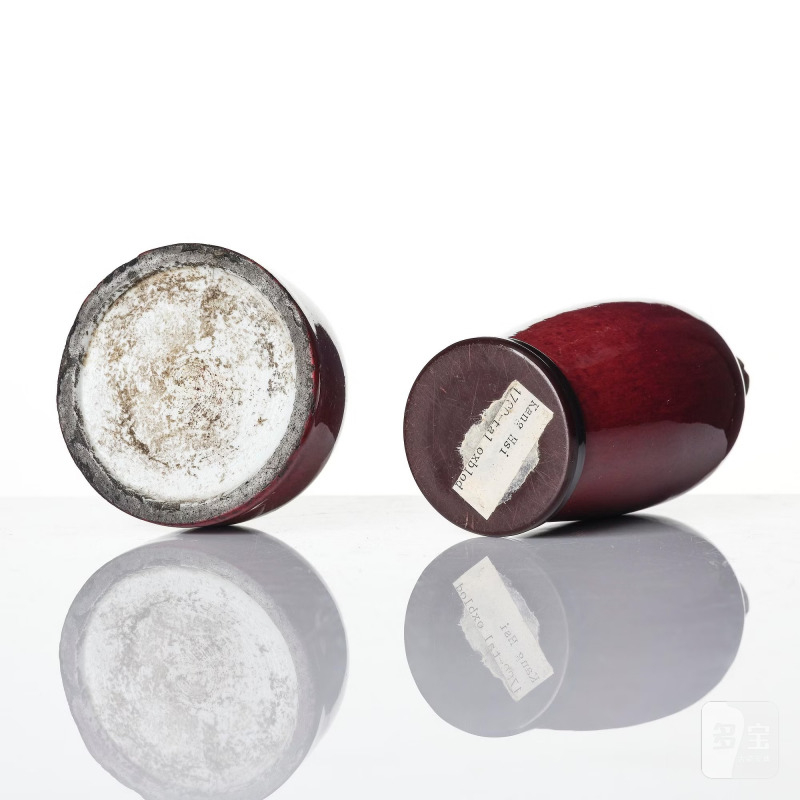 A flambé glazed vase and brush-washer, - 图6